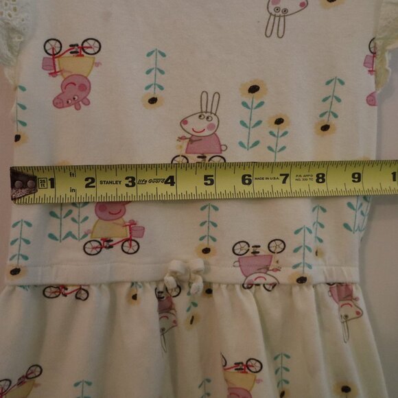 Yellow Peppa Pig 5T Dress with sunflowers - Picture 8 of 10